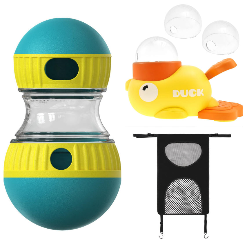 Treat-Dispensing Dog Tumbler Toy | Adjustable Puzzle Feeder for Dogs