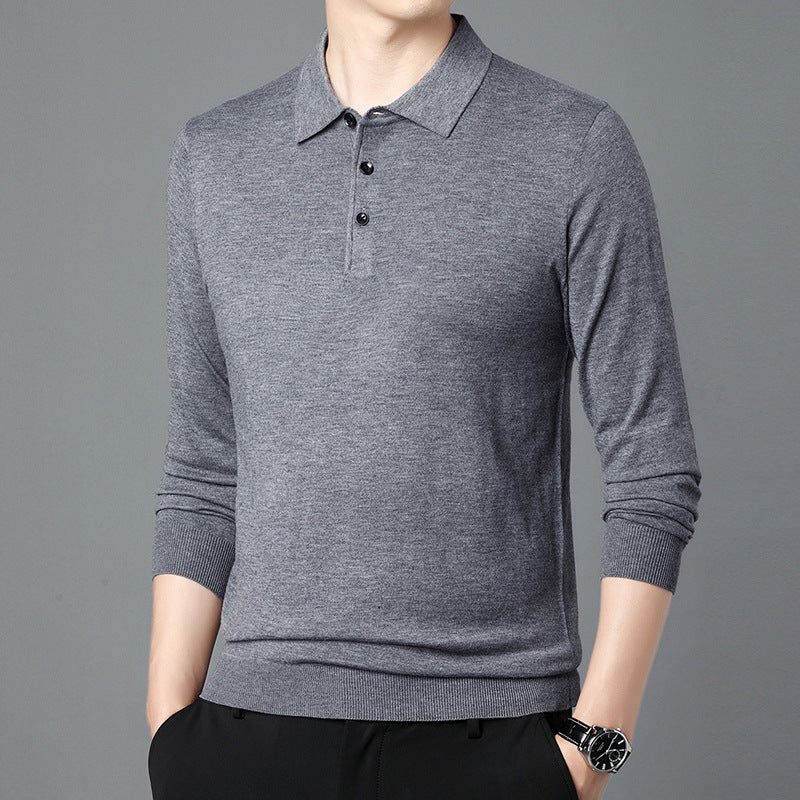 Men's Polo Neck Knitted Sweater | 10 Colours