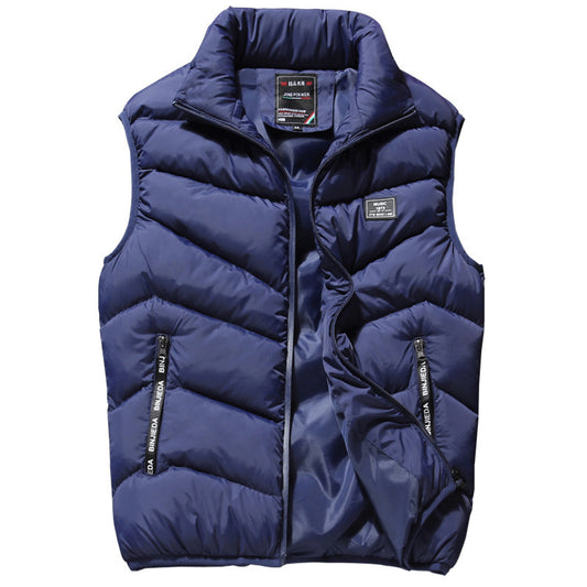 Men's Padded Vest Jacket Plus Size 5XL 6XL 7XL 8XL