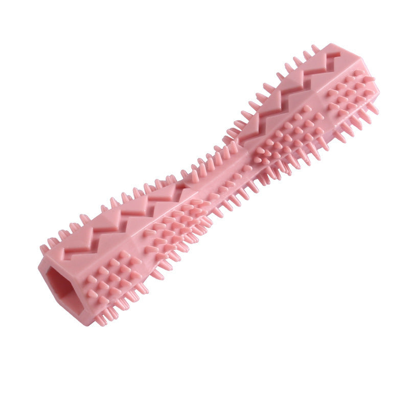 Hexagonal TPR Dog Chew Toy | Teeth Cleaning & Anxiety Relief Molar Ball