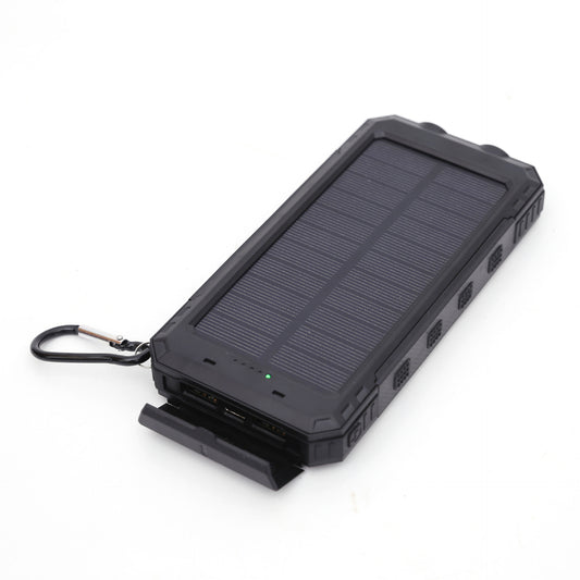 Solar Power Bank – Waterproof Outdoor Portable Charger Compass & LED 5,000-20,000mAh