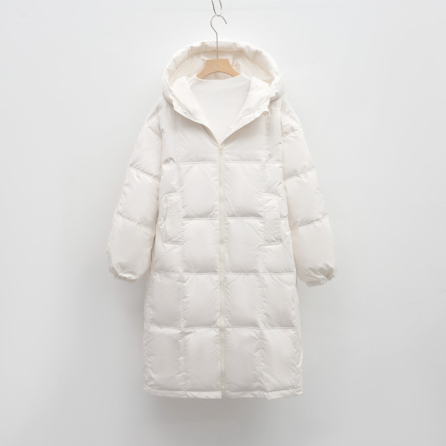 Thickened Loose Bread Jacket New Duck Down Winter Coat Extended Knee-length Down Jacket Women
