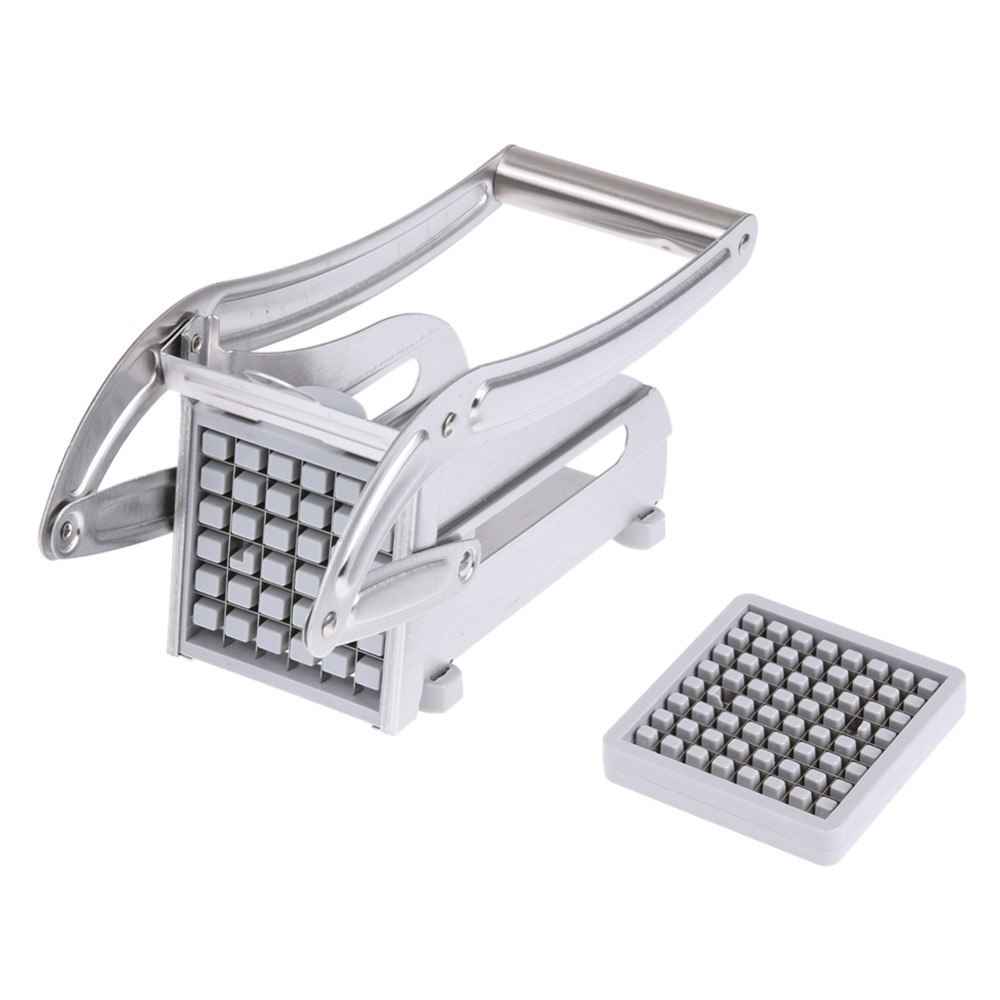 Stainless Steel Potato Cutter & French Fries Slicer – 2-Blade Chopper