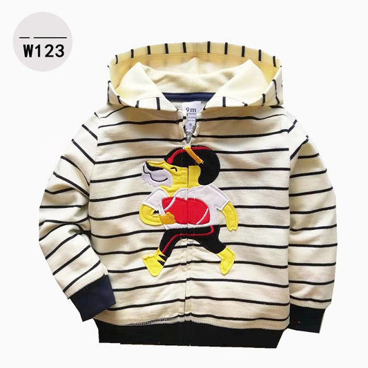 Baby & Toddler Zip-Up Printed Hoodie | Kids Casual Hoodie 9M-3Y