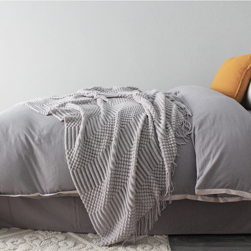 Soft Fleece Throw Blanket | 127x170cm Sofa & Bed Blanket