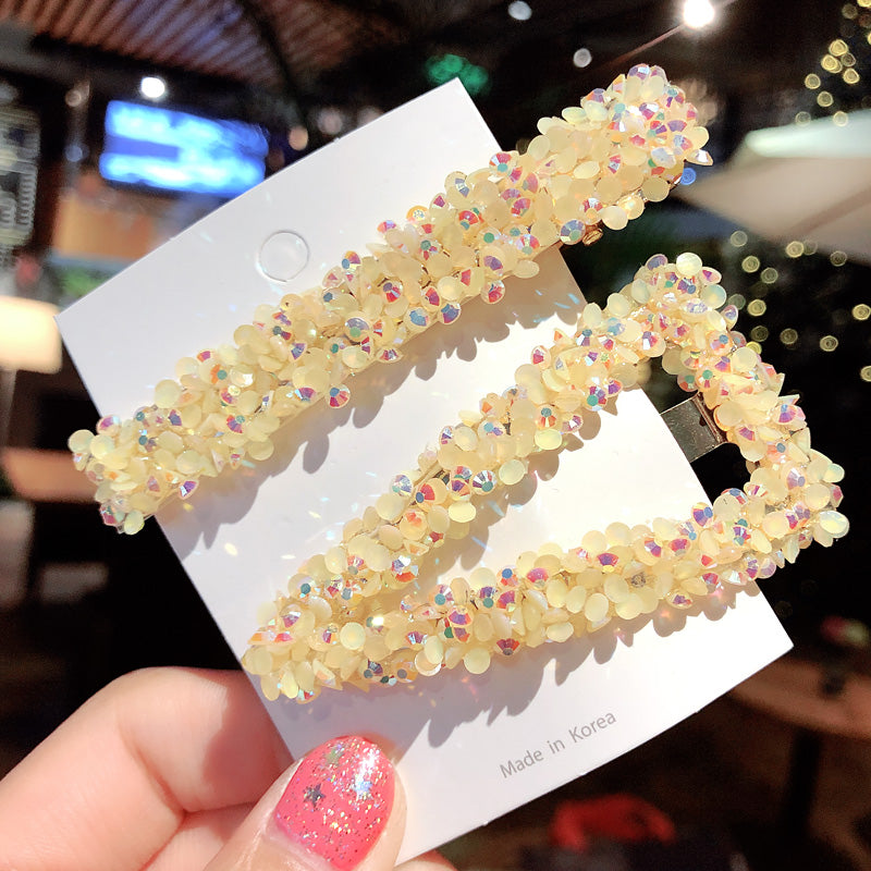 Rhinestone Side Hair Clip – Crystal Barrette | 8 Colours