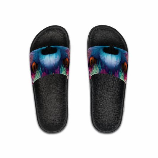 Abstract Print Pool Slide Sandals | Colourful Unisex Slides
