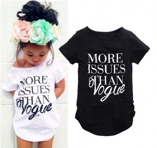 Girls Letter Print Short Sleeve T-Shirt – Classic Summer Top