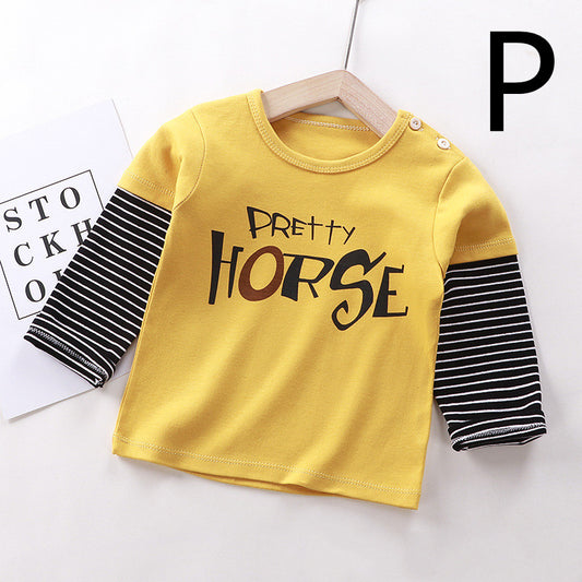 Kids Unisex Cotton Long Sleeve Print T-Shirt – 4 Designs