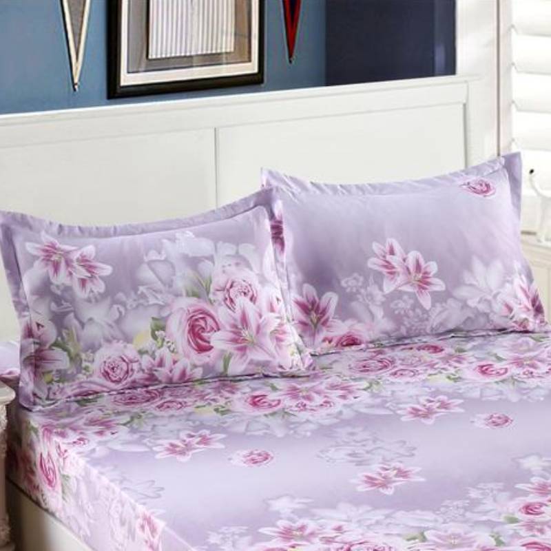 Detachable Fitted Sheet & Pillowcase Set | Grey & Love Sea