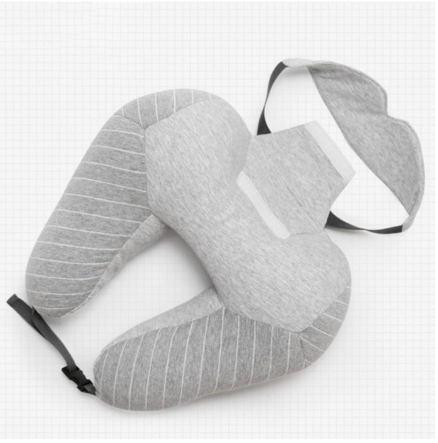 U-Shaped Foam Particle Travel Neck Pillow | Cervical & Lumbar Support