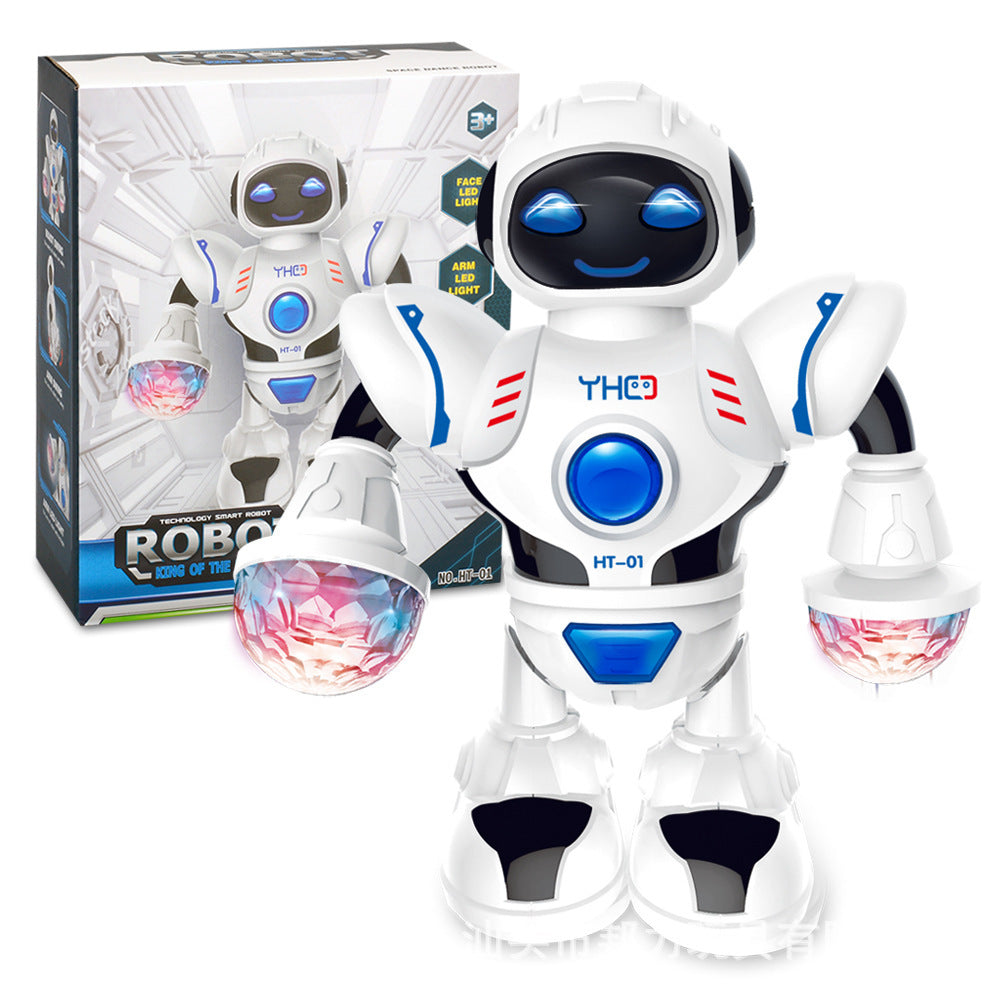 Dancing Robot Toy with Lights & Music - Kids Battery Toy
