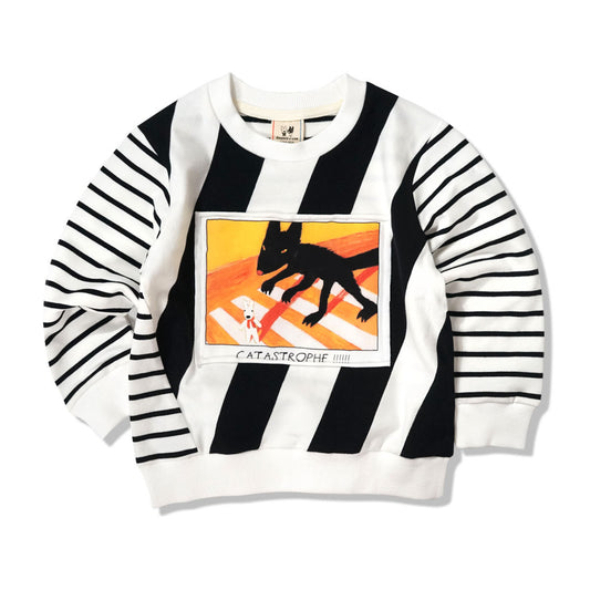 Kids Cotton Round Neck Cartoon Print Sweater | Unisex Jumper