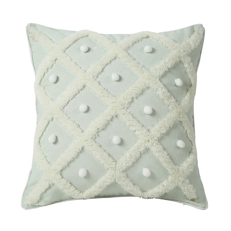 Tufted Moroccan Cushion Cover 45x45cm | Boho Home Decor