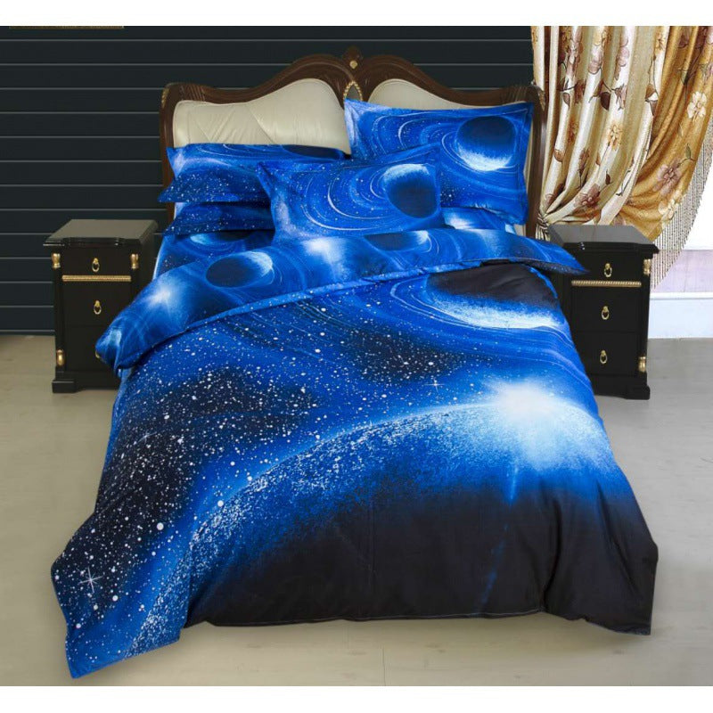 Landscape Print Brushed Bedding Set 4 Piece | 9 Designs