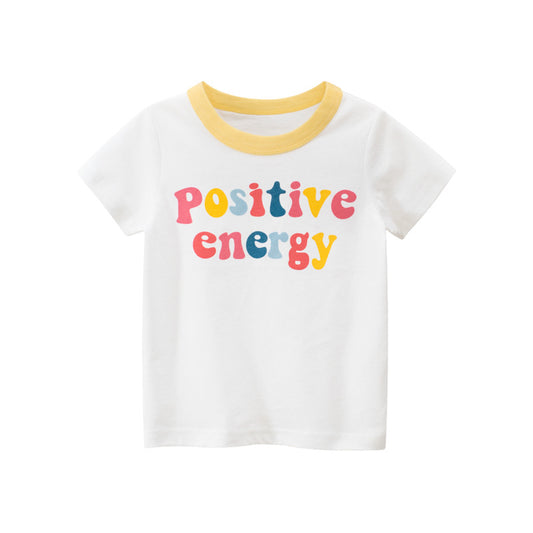 Girls 100% Cotton Short Sleeve Cartoon Print T-Shirt – Sizes 90–140cm