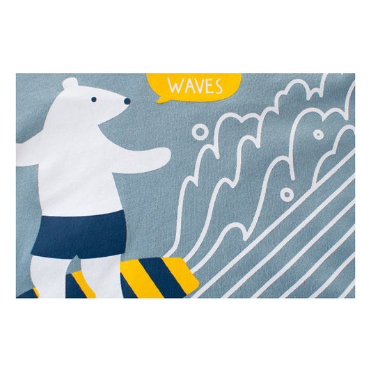 Boys Cartoon Print Cotton T-Shirt – Class A Summer Top