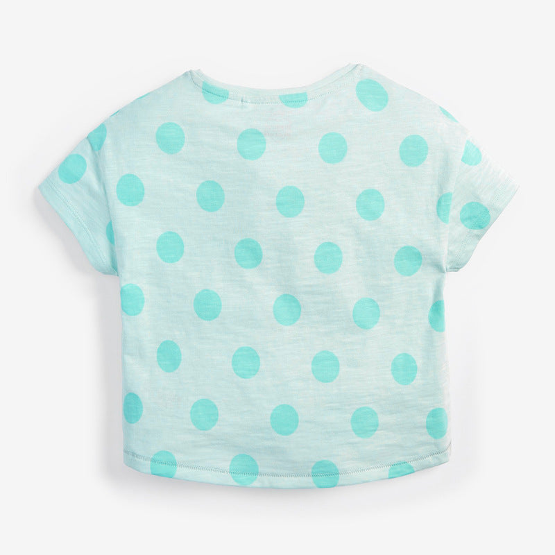Girls 100% Cotton Short Sleeve T-Shirt – Ages 2–7