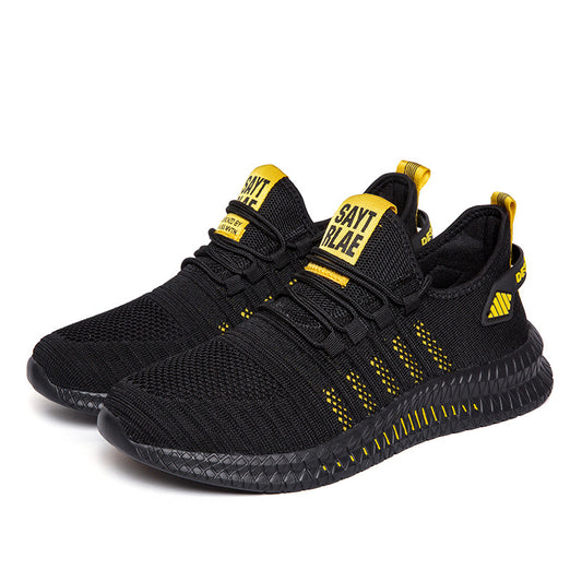 Men's Chunky Casual Trainers – Breathable Thick Sole Sports Shoes