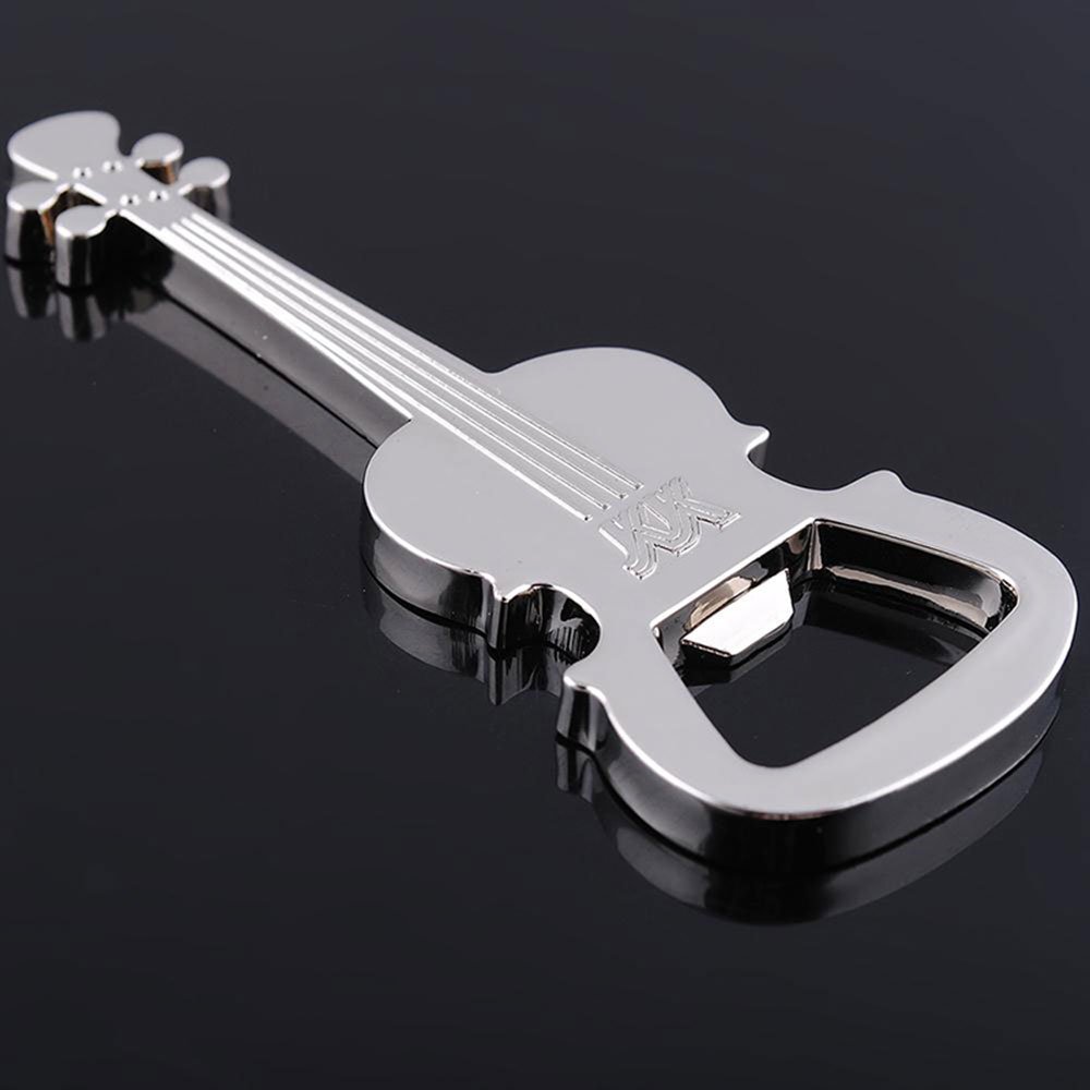 Guitar Bottle Opener Keychain | Zinc Alloy Novelty Gift