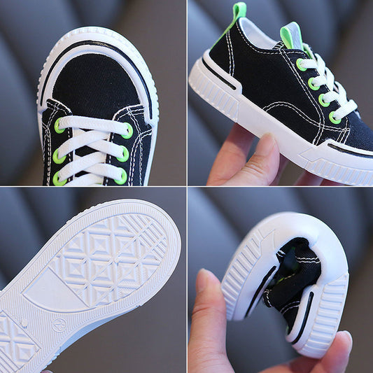 Children's Canvas Trainers – Non-Slip, EU 21–32