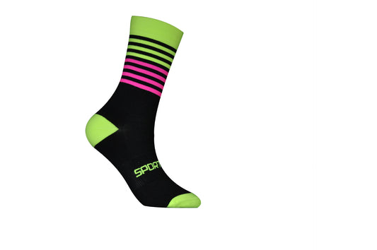 Unisex Colour-Block Sports Tube Socks – Cycling Running Marathon