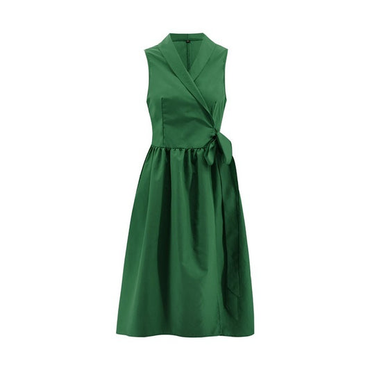 Women's Sleeveless Belted Midi Dress | Casual Everyday Dress in 4 Colours