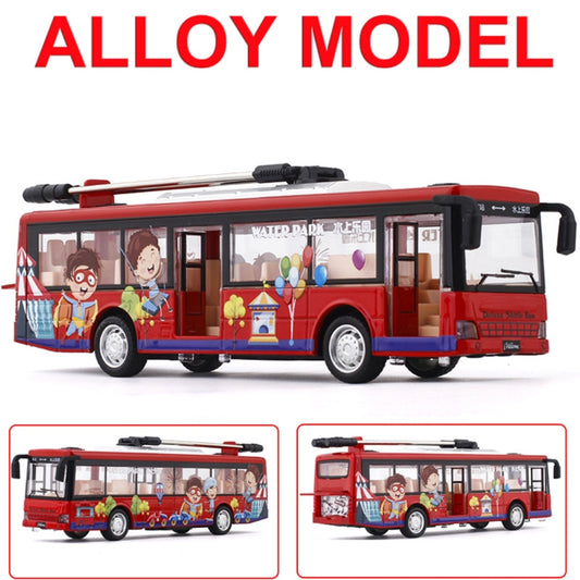 1:50 Scale Alloy Tram Bus Toy | Die-Cast Model