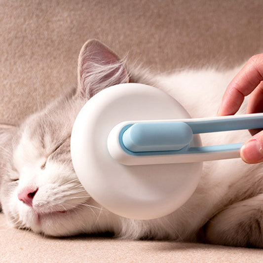 Self-Cleaning Pet Slicker Brush | Stainless Steel Pin Grooming Comb
