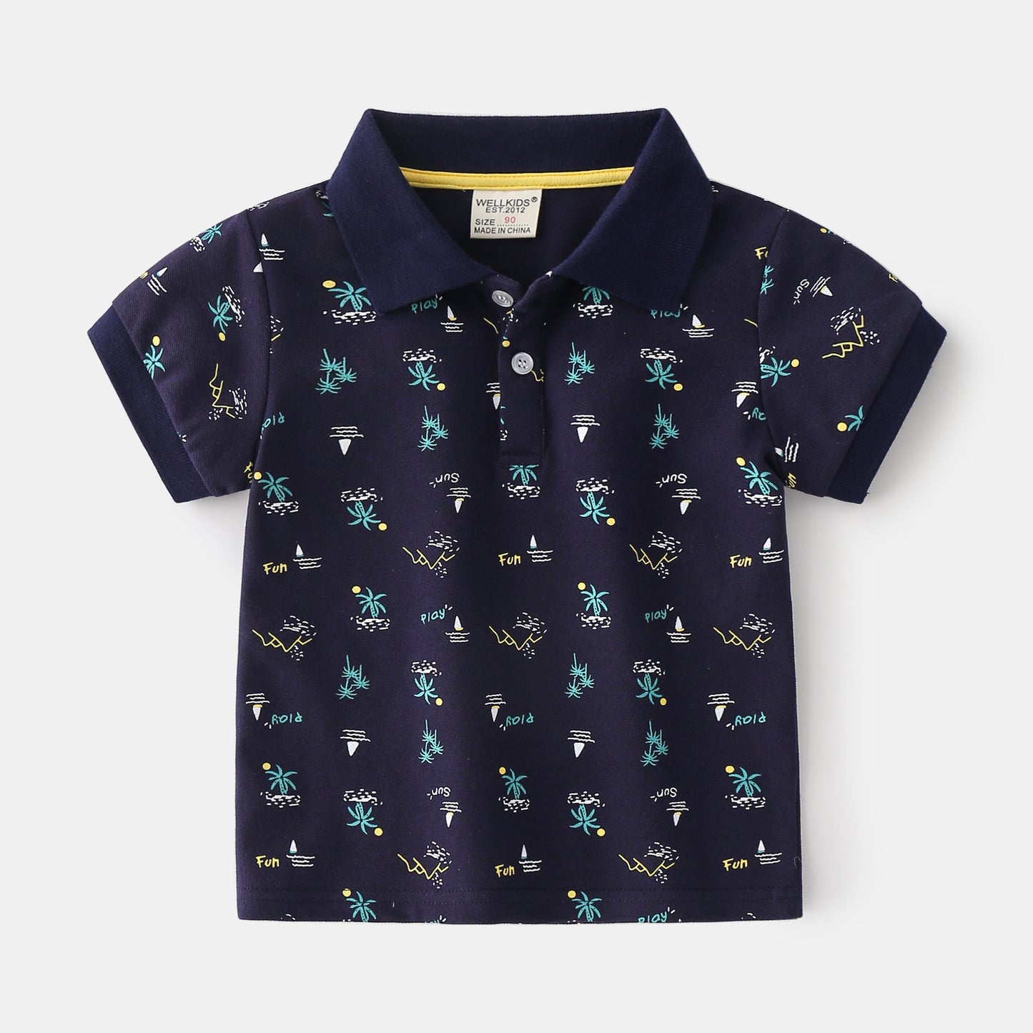 Boys Cotton Short-Sleeve Polo Shirt | Kids Summer Polo