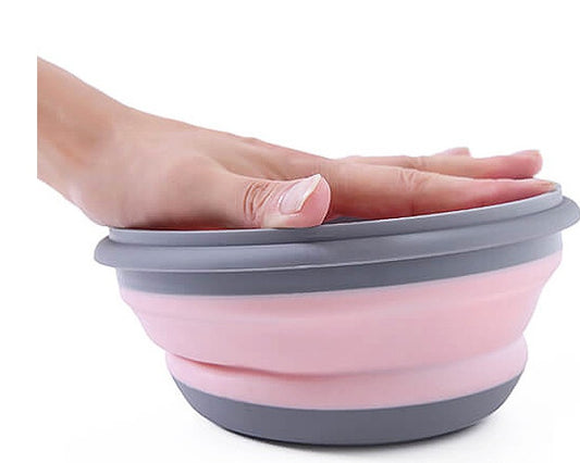 Folding Travel Pet Bowl | Collapsible Dog & Cat Food Water Bowl
