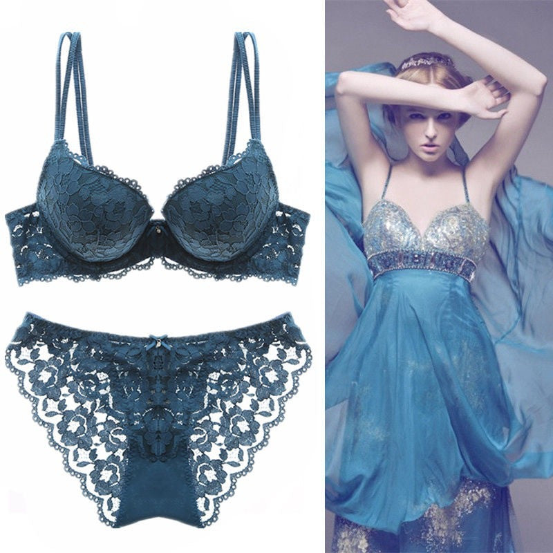 Lace Underwired Bra with Gather and Lift | 6 Colours