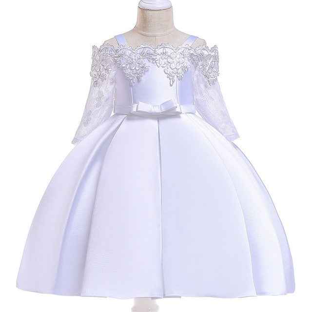 Girls Lace Dress – Toddler & Kids Polyester Party Dress