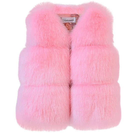 Girls Sleeveless Vest Coat | Polyester Gilet | 80-120cm