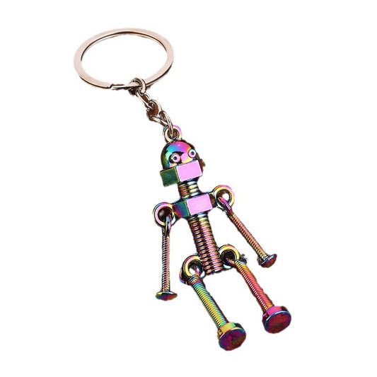 Retro Robot Keychain | Zinc Alloy Handmade Pendant | JP Collections