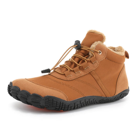 Fleece-Lined Winter Snow Boots | Warm Slip-On Outdoor