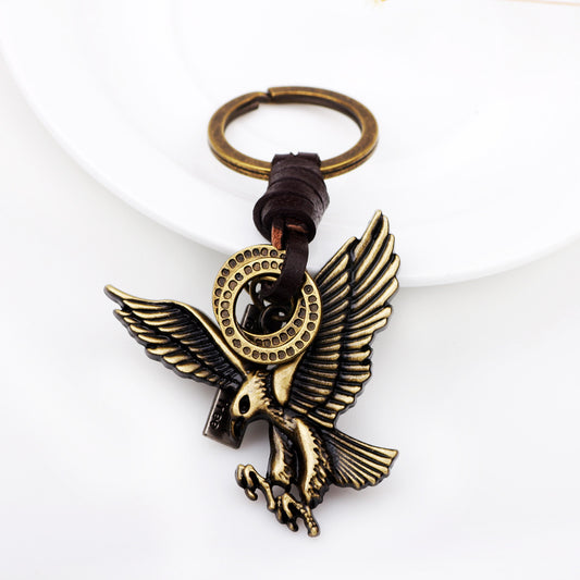 Gold Eagle Wings Metal Keychain | Statement Accessory