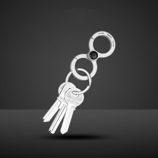 Stainless Steel Figure-8 Carabiner | EDC Clip for Keys & Outdoor Use