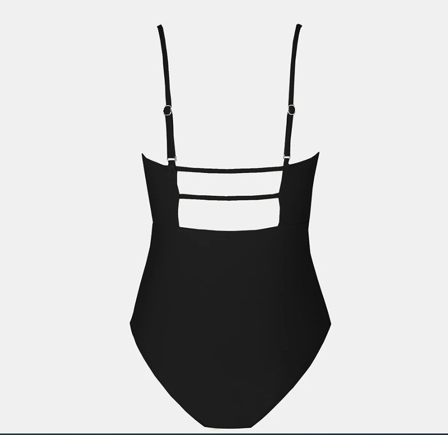 Women's Printed One-Piece Swimsuit | Floral Nylon Swimwear
