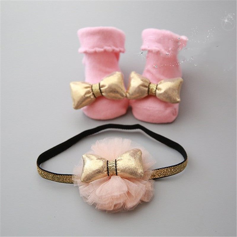 Bow & Zircon Hair Headband | Combed Cotton in 6 Colours