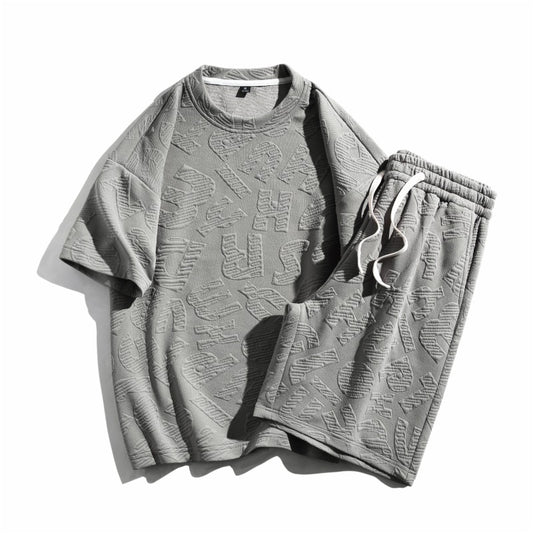 Men's Sports T-Shirt & Shorts Co-ord Set | Polyester Spandex
