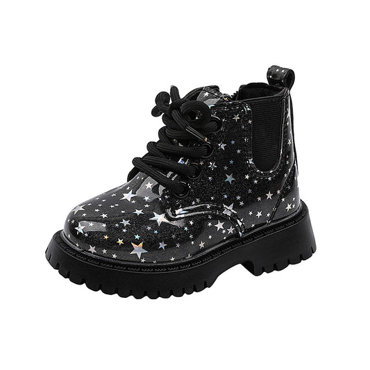 Toddler Girls' Side-Zip Boots | Non-Slip & Warm | EU 21-30