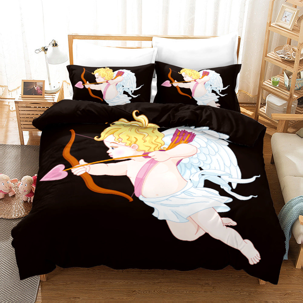 Brushed Novelty Print Duvet Cover Set – 3-Piece, Dinosaur, Panda, Letter & Angel