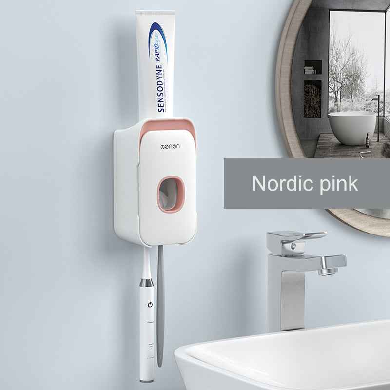 Automatic Toothpaste Dispenser – ABS Wall-Mounted Bathroom Accessory