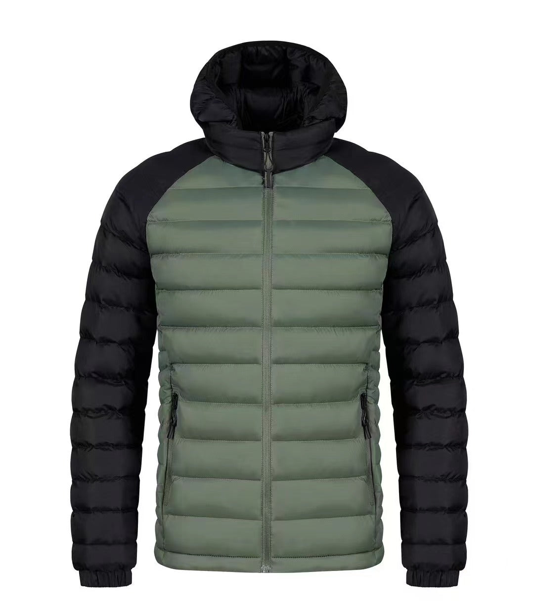 Men's Fleece-Lined Hooded Padded Jacket | Winter Cotton Coat