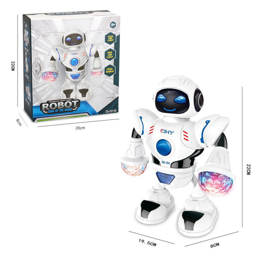 Dancing Robot Toy with Lights & Music - Kids Battery Toy
