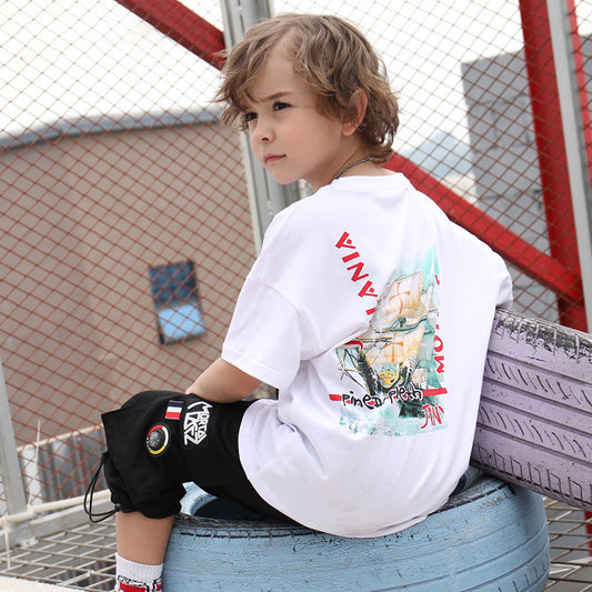 Children's Sports Print T-Shirt | Ages 6-12