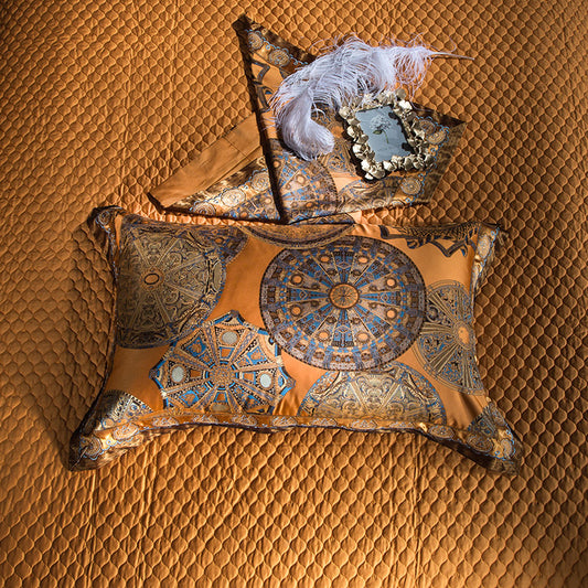 Luxury Jacquard Bedding Set | Yarn-Dyed Woven Design