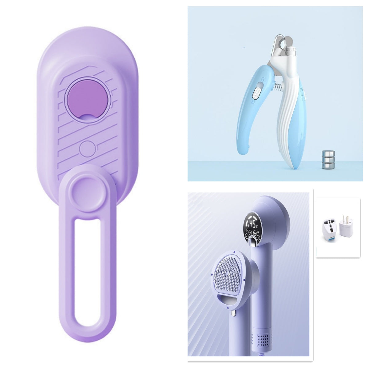 LED Pet Nail Clippers | Stainless Steel Claw Trimmer for Dogs & Cats