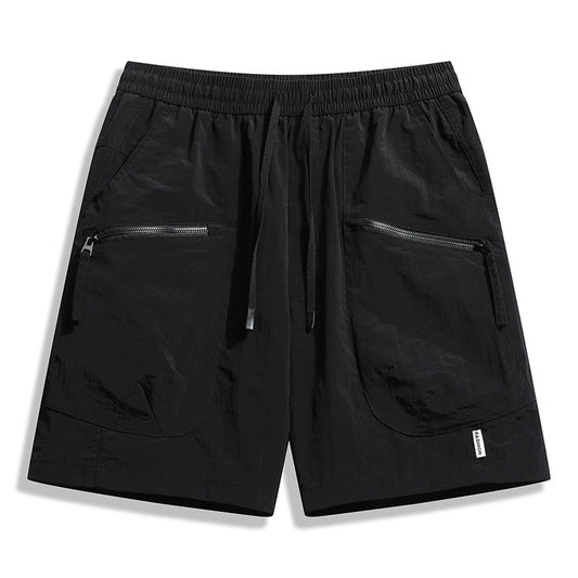 Men's Ice Silk Sports Shorts | Nylon 3D Pocket Outdoor 5-Inch M-4XL